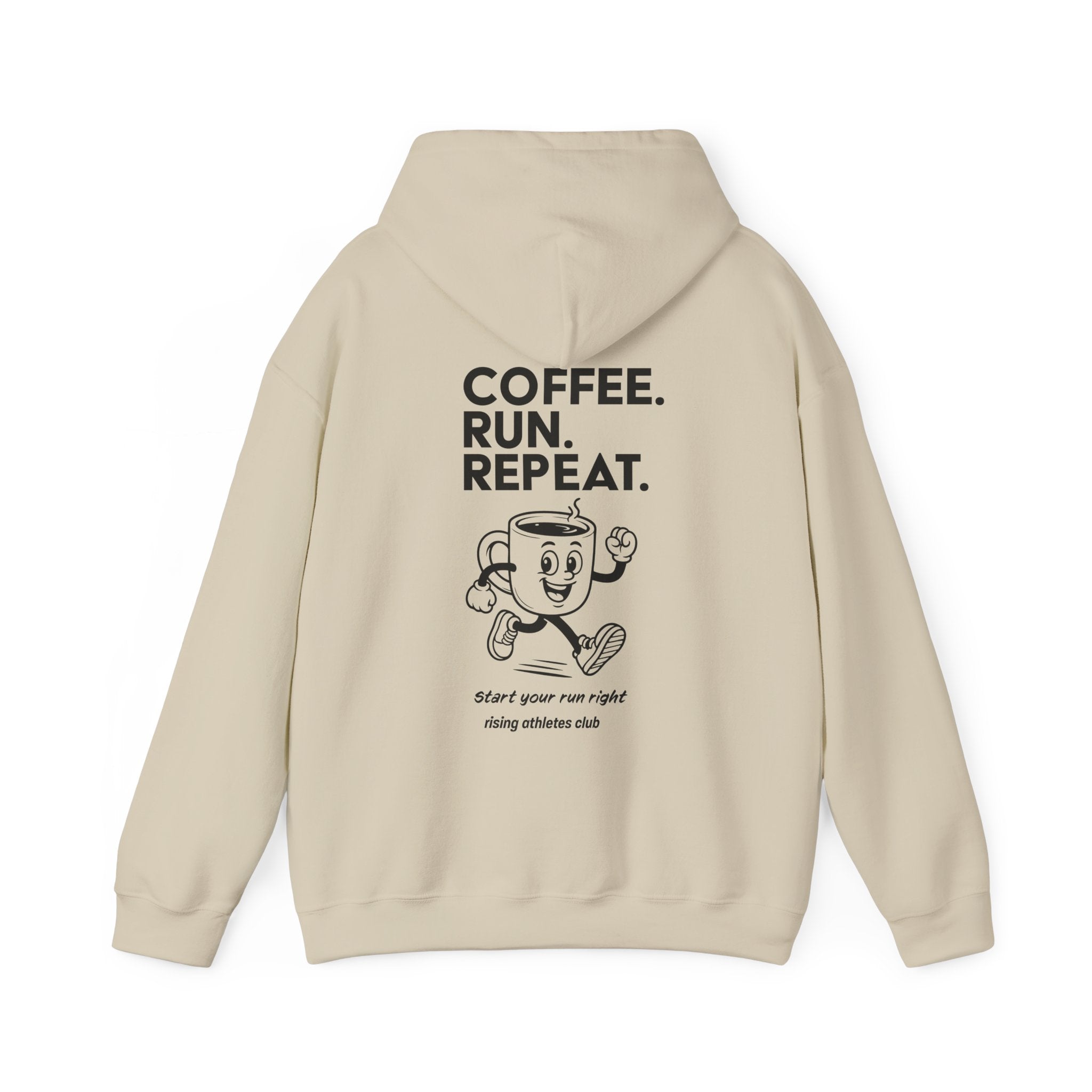 COFFEE. RUN. REPEAT. HOODIE
