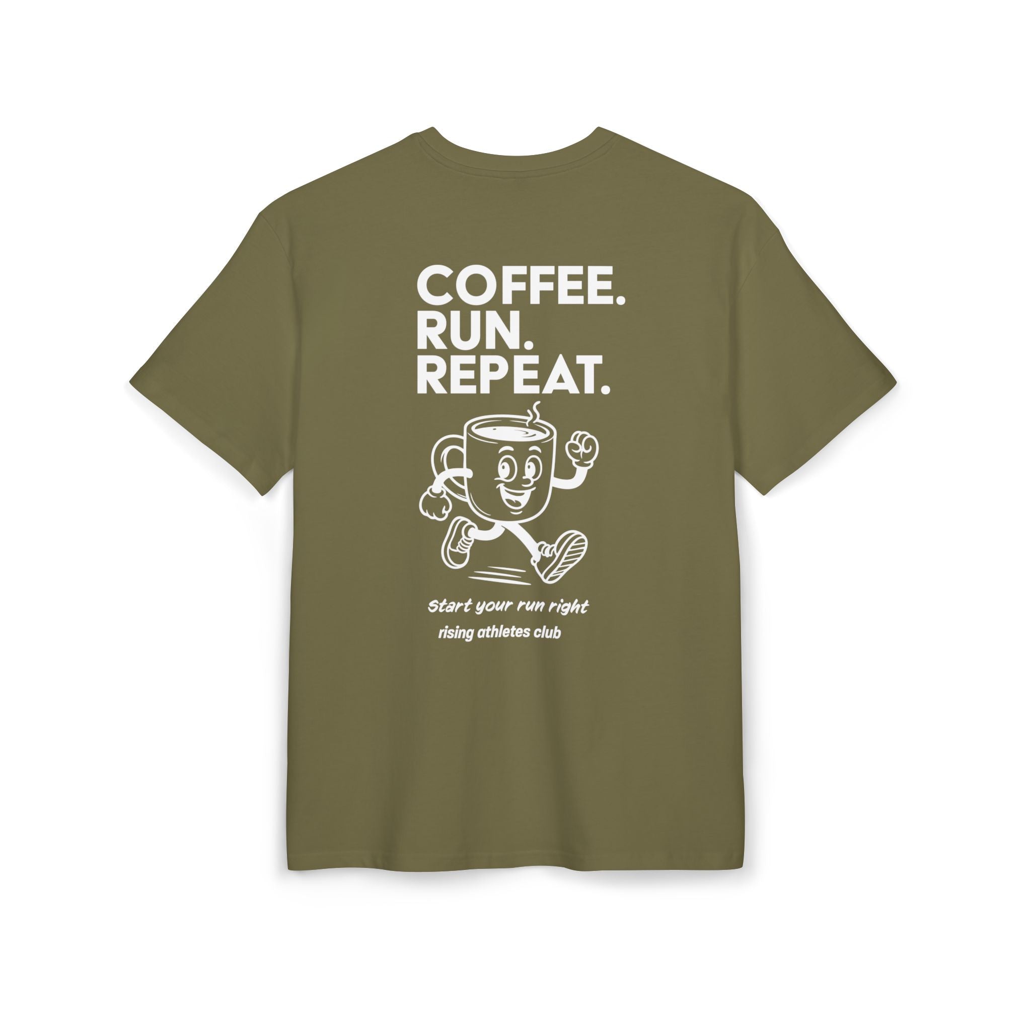 COFFEE. RUN. REPEAT. T-SHIRT